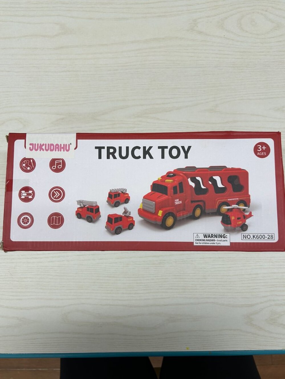 JUKUDAHU Fire Truck Toy for Ages 3+